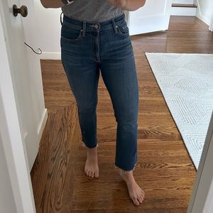 Mother Insider Crop Step Fray. Size 24